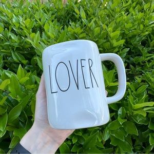 Rae Dunn Lover Large Mug | Artisan Collection | Farmhouse Ceramic Cup By Magenta
